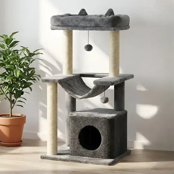 Chat dans un hamac