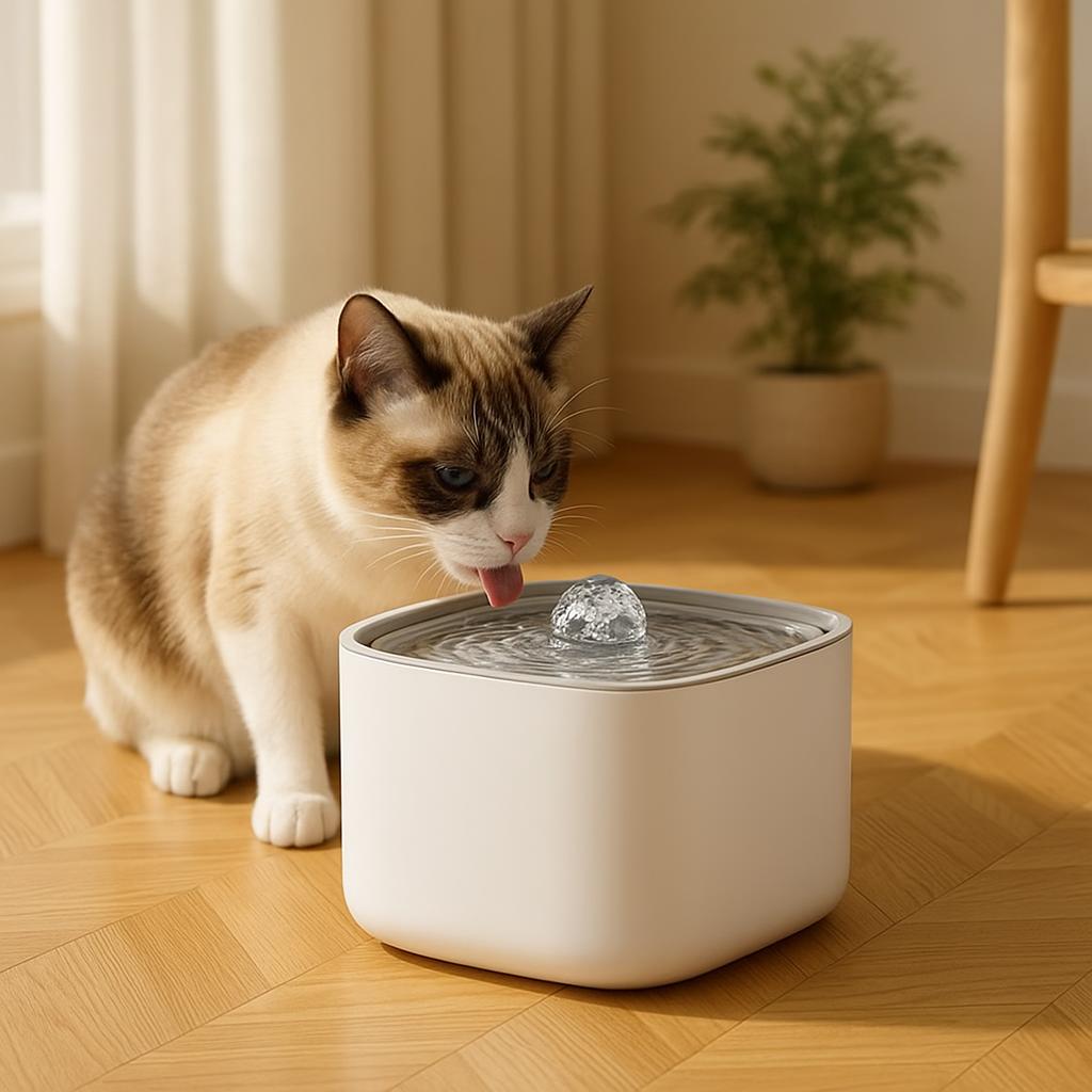 Fontaine à eau pour chat 3L, filtre à recirculation automatique, grande capacité, distributeur d'eau pour chat silencieux électrique 1USB