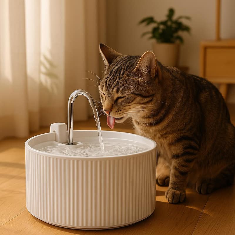 Voluas fontaine à eau en céramique 2,2L ultra-silencieuse