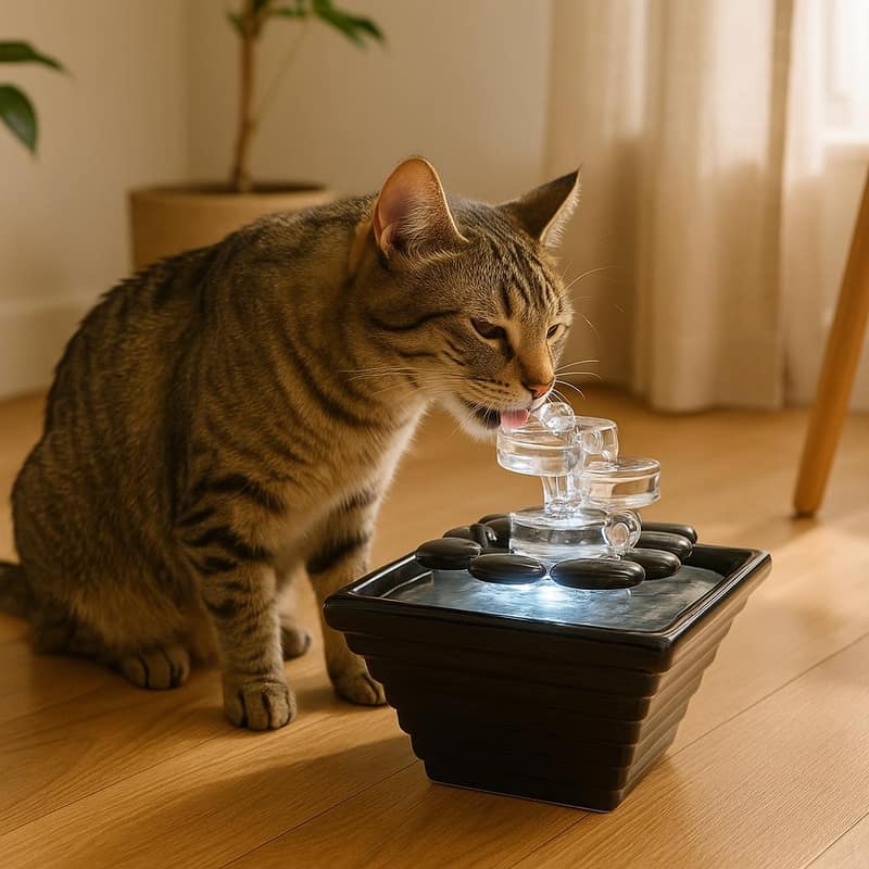 Fontaine en céramique Himalaya Zen’Light 20x23 cm décorative
